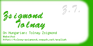 zsigmond tolnay business card